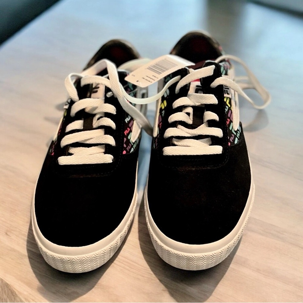 Fila Boarder FX1 Sneakers Size 9 Black Suede Canvas Skate Shoes NIB - Picture 3 of 6